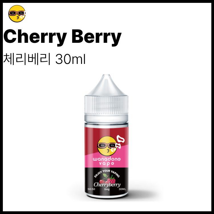 워나던베이프 무니코틴 체리베리 액상 30ml