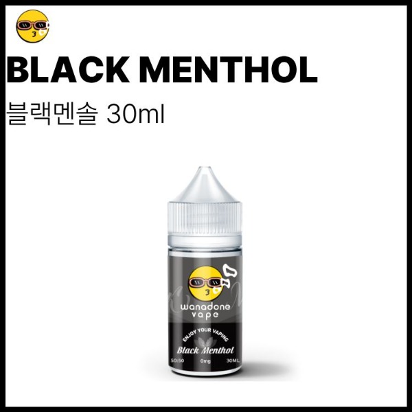 워나던베이프 무니코틴 블랙멘솔 액상  30ml